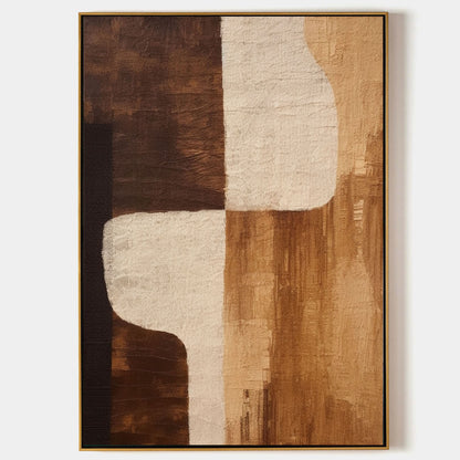 Beige & Brown Abstract #BBA 0019