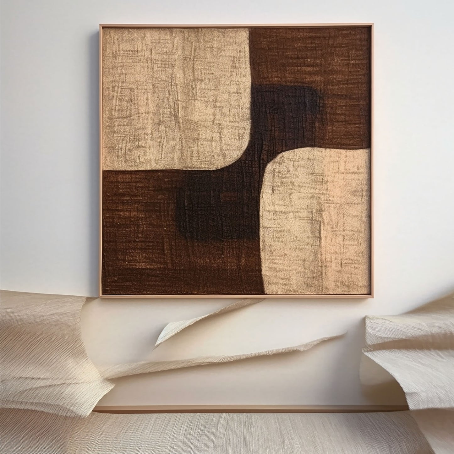 Beige & Brown Abstract #BBA 004