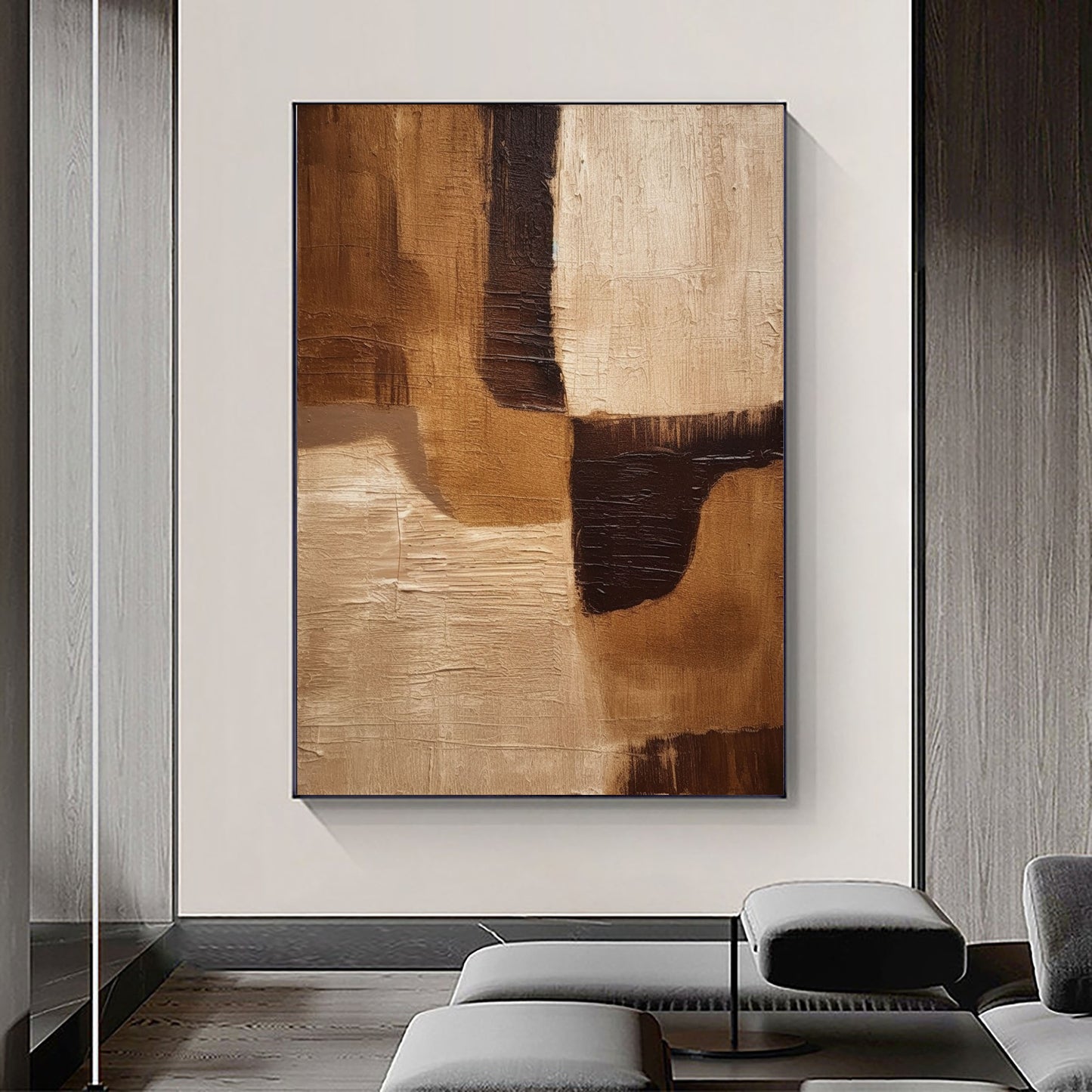 Beige & Brown Abstract #BBA 0020