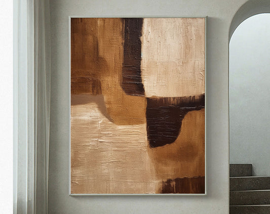 Beige & Brown Abstract #BBA 0020