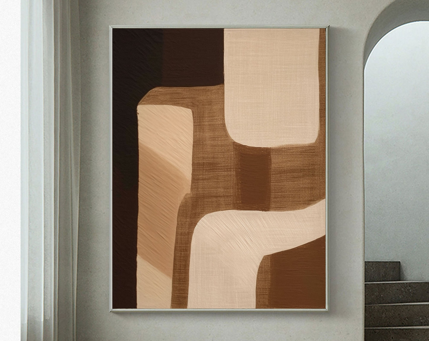 Beige & Brown Abstract #BBA 0018