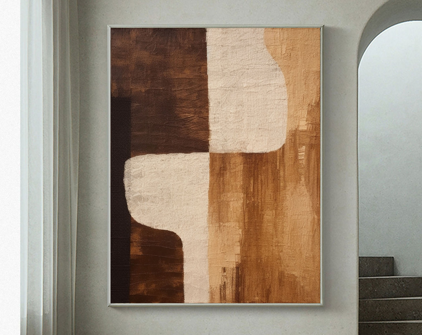 Beige & Brown Abstract #BBA 0019