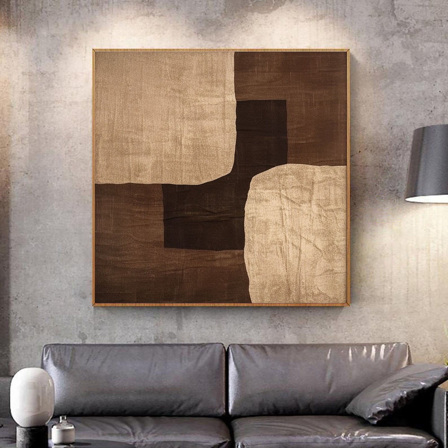 Beige & Brown Abstract #BBA 008