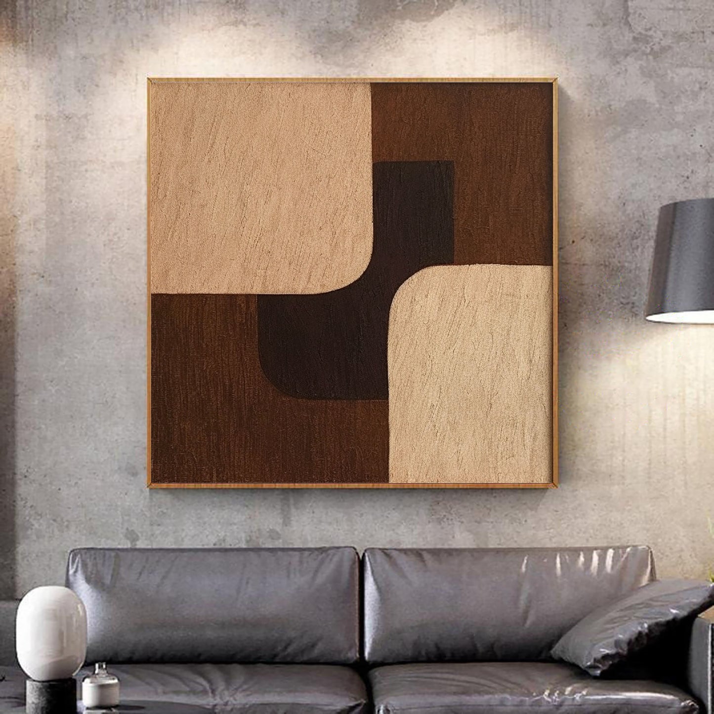 Beige & Brown Abstract #BBA 009